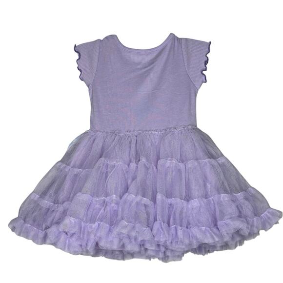 Bluey Baby Girls Graphic Tutu Dress with Short Sleeves 18 Months Purple New - Picture 2 of 9